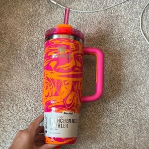 Stanley Vibrant Pink and Orange Tumbler